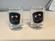 2x Kleiner Feigling Shotglas, Stamper, Schnapsglas Neu 2cl / 4cl Rosa +Blau