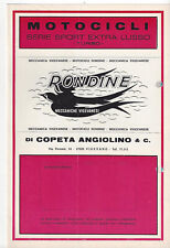 Rondine motocicli 49,5cc squalo  monza turbo 1969 Prospekt brochure depliant