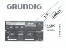 Grundig user manual Bedienungsanleitung für Hifi-System R 4200 deutsch  Copy
