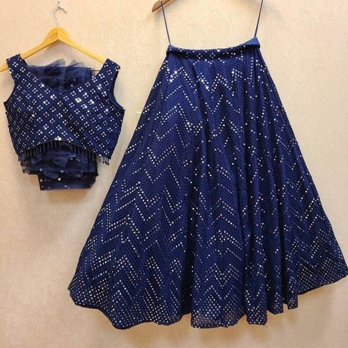 Blau lehenga choli - lehenga, bollywood