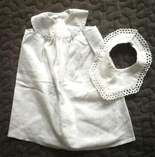 süsses antikes Puppenkleid  mit Latz  f.  Käthe Kruse Puppe o.a.