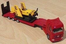 Siku LKW Flugzeug Tieflader