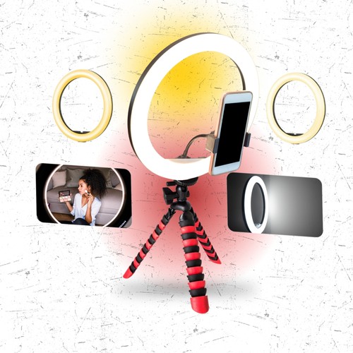 Flexibles stativ ringlicht - +,