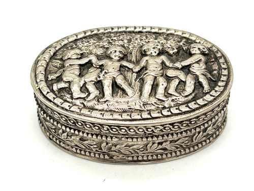 Antik jugendstil pillendose - antik,