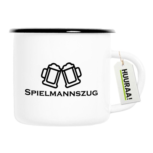 Emaille tasse spielmannszug - emaille,