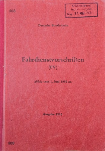408 fahrdienstvorschrift - 408,