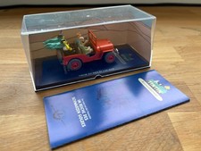 Modellauto Tintin Tim & Struppi der Jeep von der Titelseite 1:43 in Acrylvitrine