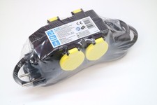 Unitec Feuchtraum-Steckdosenblock EIM-107 – 4-fach – 5 m – IP44 – 3680 W – Neu &