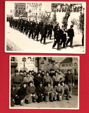 Zwei Fotos Feuerwehr Aufmarsch