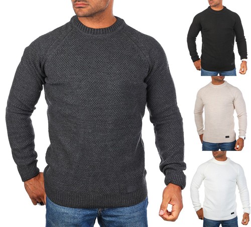 Herren strickpullover uni - herren,