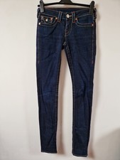 True Religion Julie Denim Skinny dunkelblau Jeans Größe W26 L34