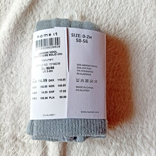 Baby panty hose 56 - gr., "