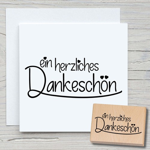 Stempel herzliches dankeschön - stempel,
