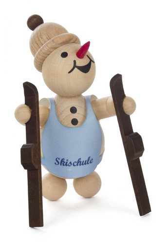 Schneemann junior skianfänger - schneemann,