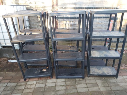 Kunststoffregal schwarz - kunststoffregal,