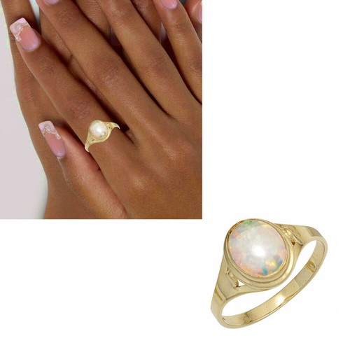 Damenring opal pastellfarben - damenring,