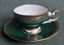 WEIMAR KATHARINA Mokkatasse MOKKAGEDECK Gedeck Tasse - GRÜN SMARAGDGRÜN 2 tlg.