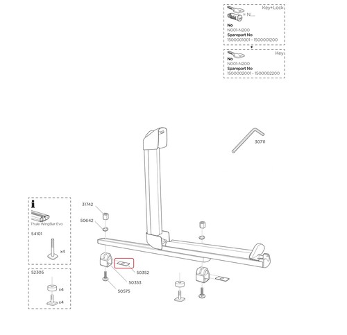 Thule scheibe für xtender - thule,