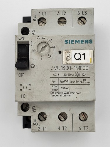Siemens 3vu1300 1mf00 6 1a - 3vu1300-1mf00, 0,6-1a