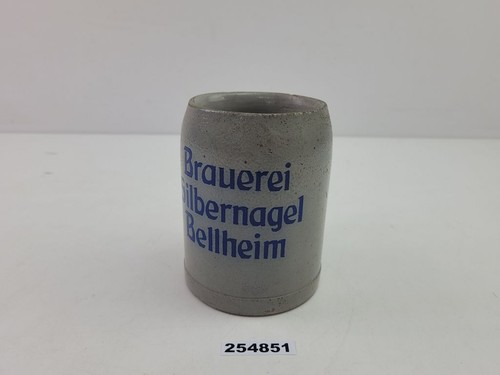 Bierkrug steingut grau - steingut, 0,5l