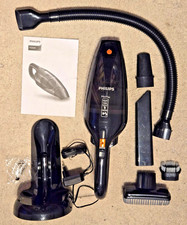 Philips Akku-Hand-Staubsauger MiniVac FC6149 beutellos Ladegerät Zubehör