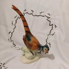 Porzellanfigur Fasan Vintage Dekor Porzellan  Made in Westen Germany Antik rar 