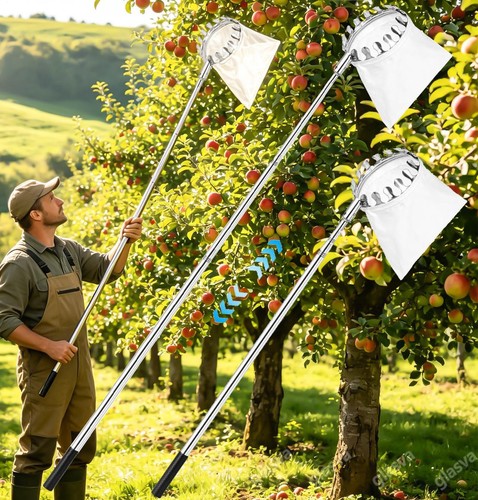 Obstpflücker erntehelfer obst - obstpflücker,
