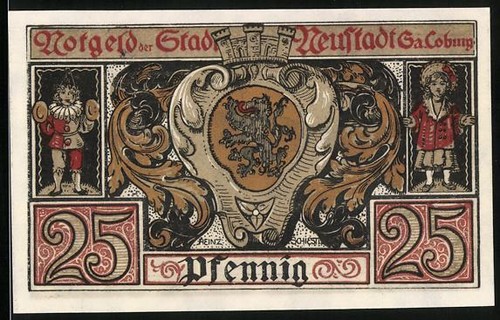 Notgeld neustadt bei coburg - notgeld,