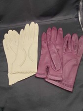 Damen Lederhandschuhe 2x