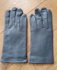 Herren-Handschuhe Leder grau