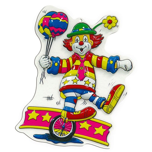 Witziges wandbild clown auf - witziges,