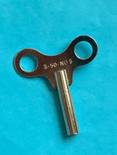 Uhrenschlüssel  vernickelt Nr. 5 Vierkant 3,50 mm Schlüssel Aufziehschlüssel