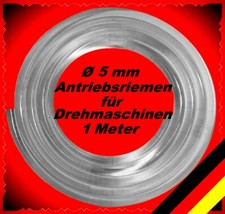 1 Meter, Ø 5mm, belt for lathe, Antriebsriemen, Uhrmacherdrehbank, Emco Unimat