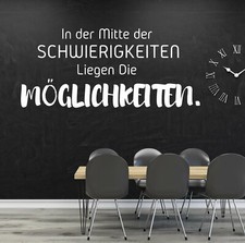 Wandtattoo Büro deko Wandtatoo Motivation sprüche Wandspruch In der Mitte a111