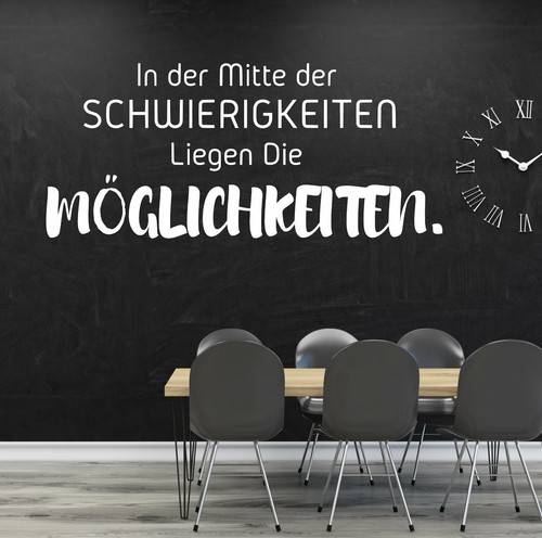 Wandtattoo büro deko - büro,
