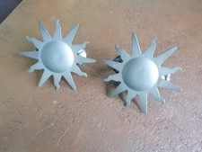 2 Gardinen Raffklammern, grau