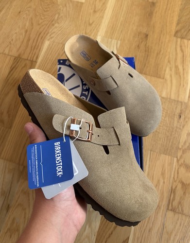Birkenstock boston taupe 38 - birkenstock,