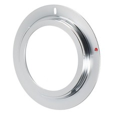 Objektivadapter für M42 Objektive an Nikon Kameras verchromtes Messing 