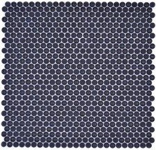 Glasmosaik Knopfmosaik schwarz