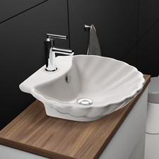 NEG Waschbecken Uno38A Waschschale/Waschtisch/Muschel-Aufsatzbecken Nano weiß