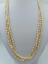 Vintage Perlenkette 3-reihig