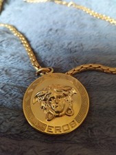 Versace Medusa Medaillon 999 Feinvergoldet KULT