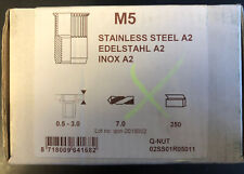 Blindnietmutter Q-Nut M5 Edelstahl A2  250 Stück
