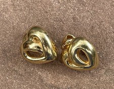 Vintage CHRISTIAN DIOR Ohrclips vergoldet (S 7009)