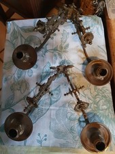 Doppelte Klavierleuchter antik,  Dekorativ, Original Gründerzeit