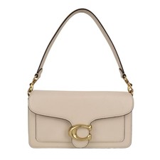 Coach Damen Tasche Tragetasche Creme Leder Ledertasche Handtasche Mittel