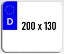 1 Kennzeichen | 200 x 130 mm |