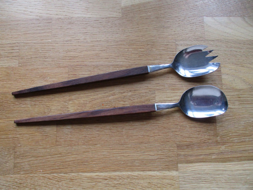 Salatbesteck teak mid - mid, century