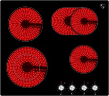K&H 4 Zonen Glaskeramikkochfeld Knebel Steuerung 59cm CK-7206K-GEBRAUCHT-B-WARE