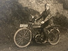 ~1915 Foto AK Motorrad Oldtimer / DKW ?